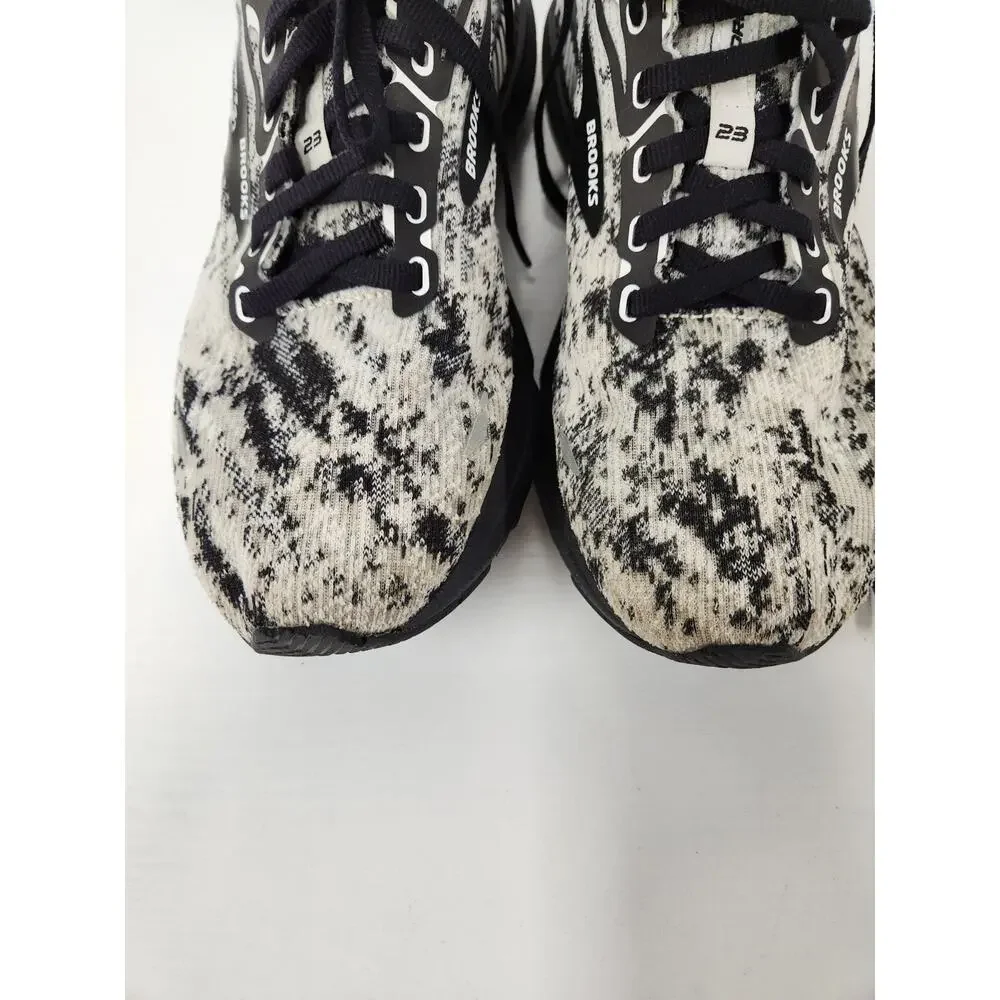 Brooks Adrenaline GTS 23 Women's Running Shoes, Size 9.5, In Black/White/Gray